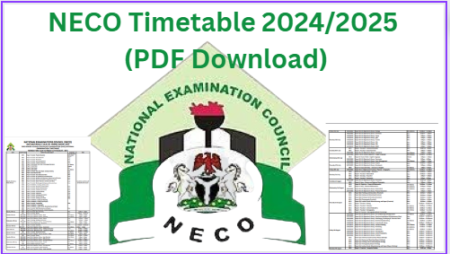 NECO 2025 Timetable Released: Key Dates for Candidates